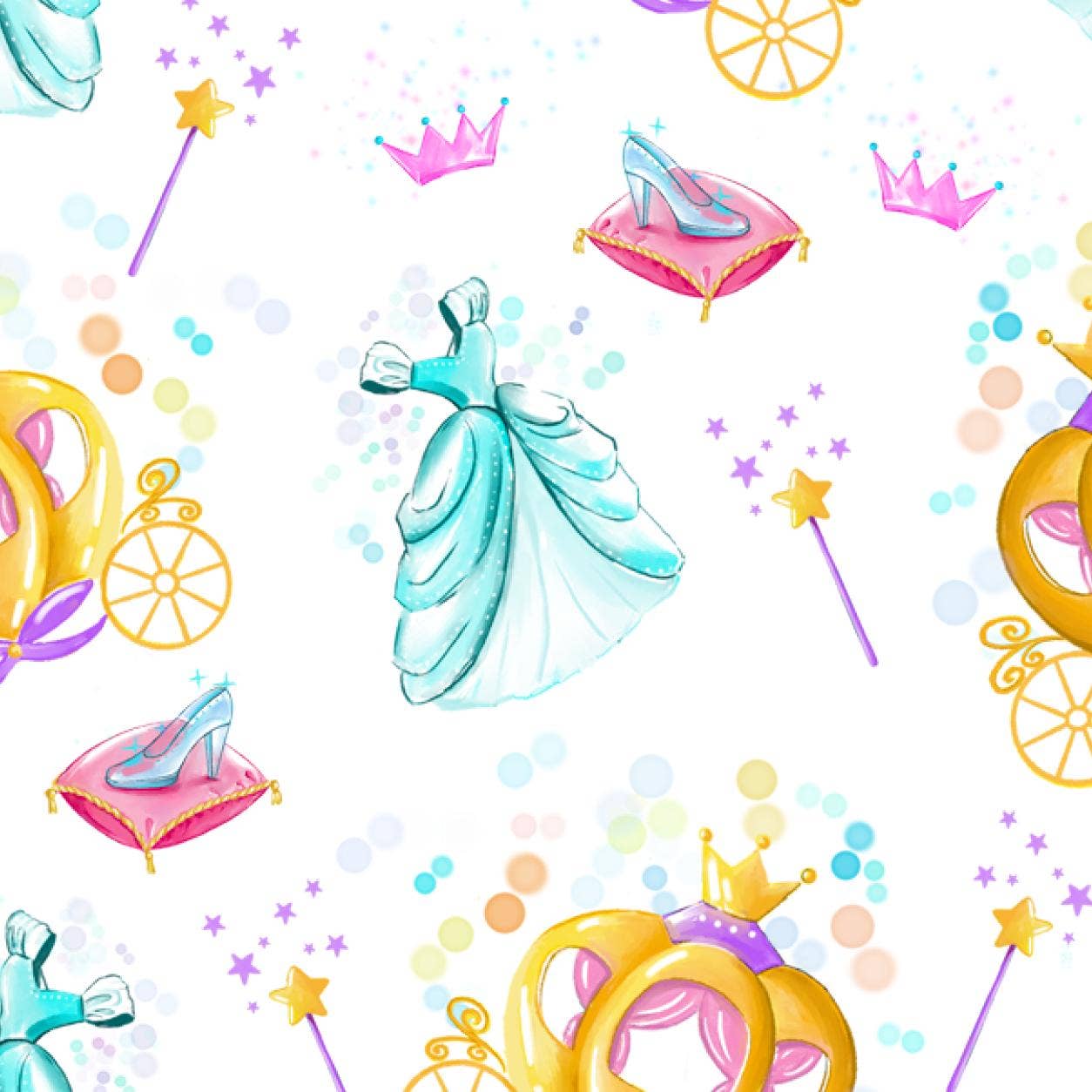 Baby Muslin Swaddle Blanket 47x47 Glass Slipper