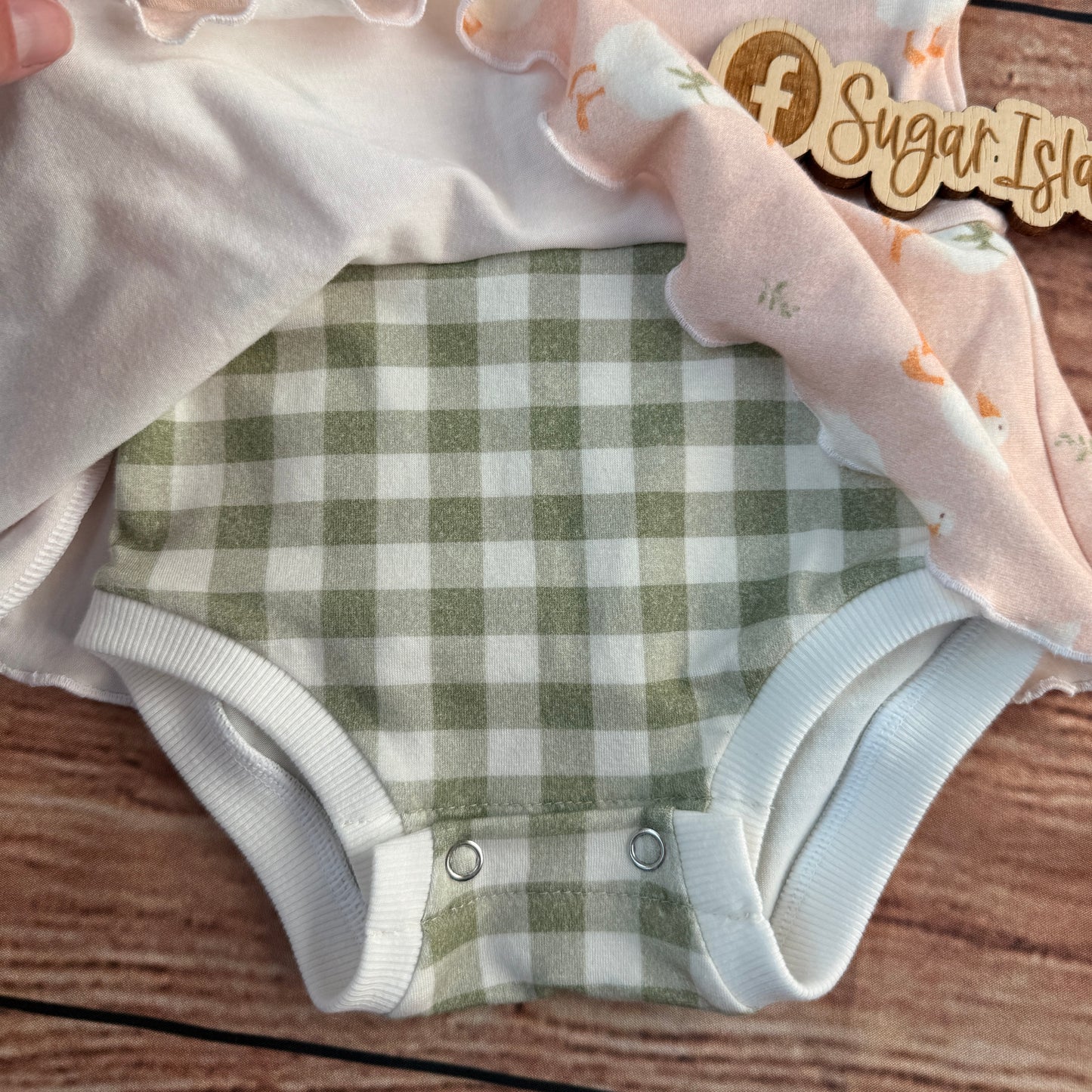 Goose & Gingham Tiny Tanksie Peplum Romper