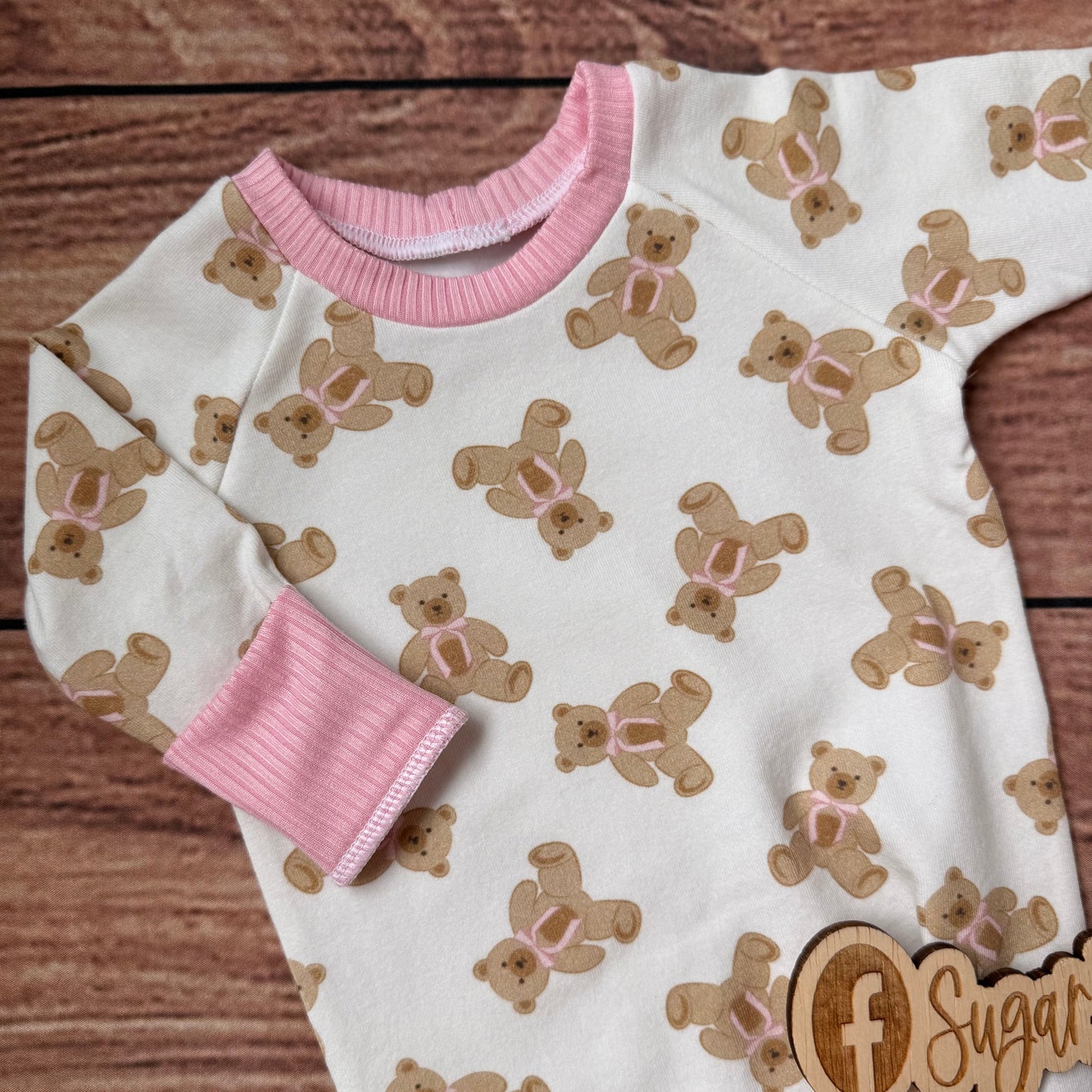 Knot Gown - Pink Bow Bears