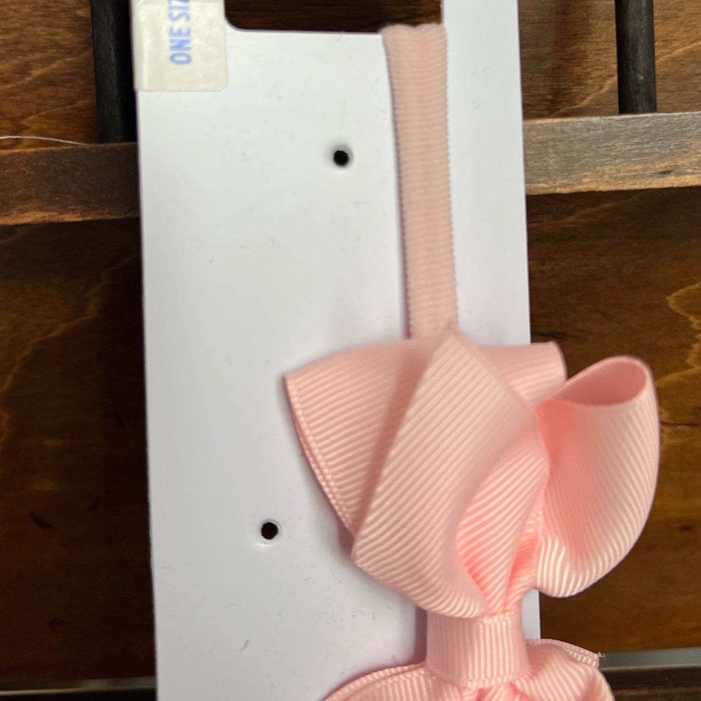 WeeOnes Extra Small Pink Bow Headband