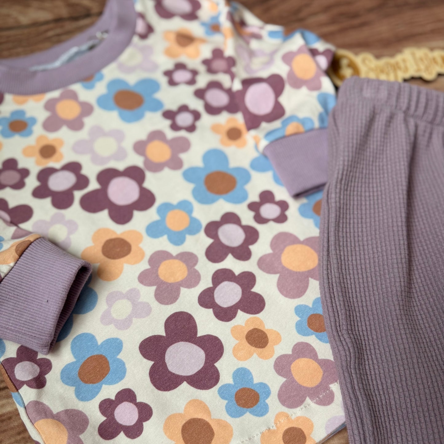 Floral Tunic & Waffle Jogger Set