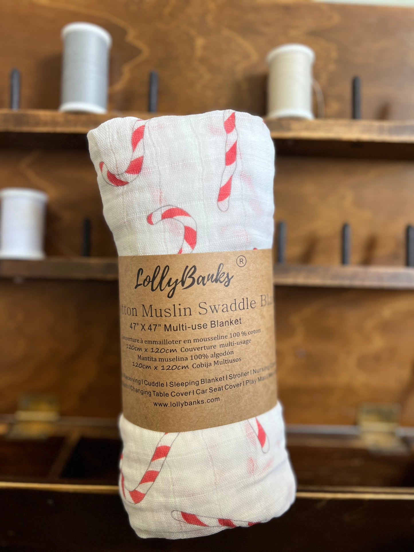 LollyBanks Mint to be Together Muslin Swaddle