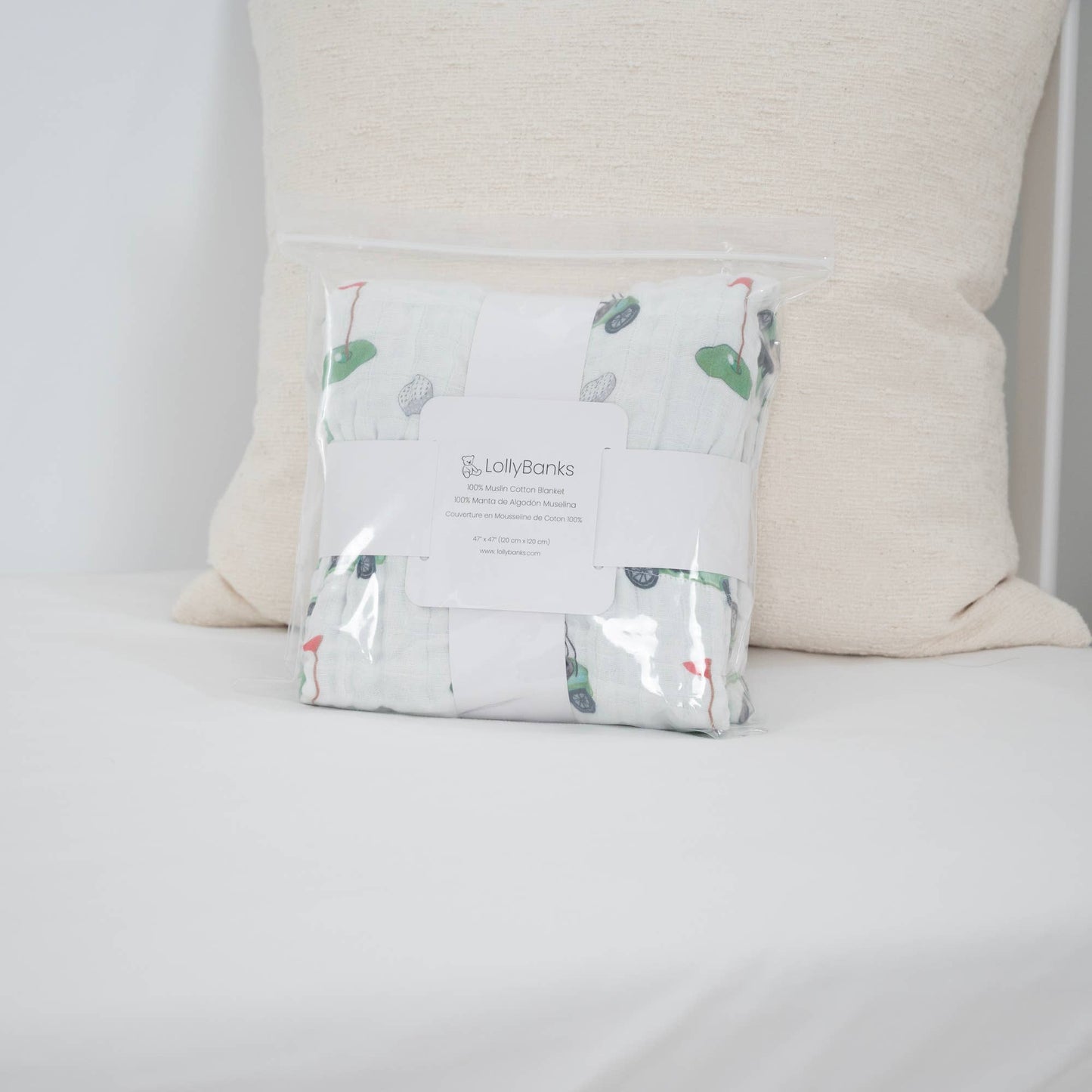 LollyBanks Golf A Round Muslin Quilt Baby & Kids Blanket