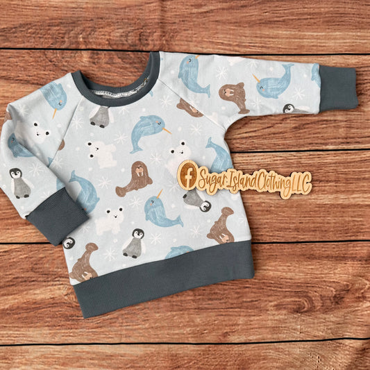 Winter Friends Raglan Sweater (baby)