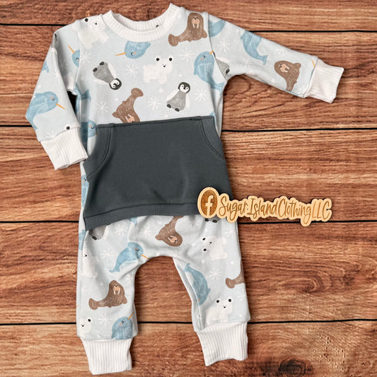 Winter Friends Baby Romper