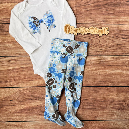 Baby Lions Set Bow Applique