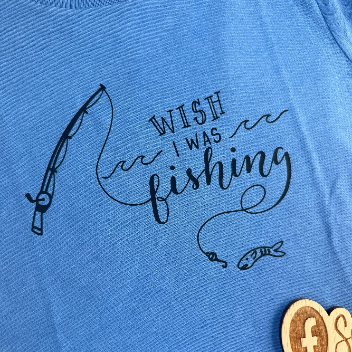 Wish I Was Fishing Transfer Tee