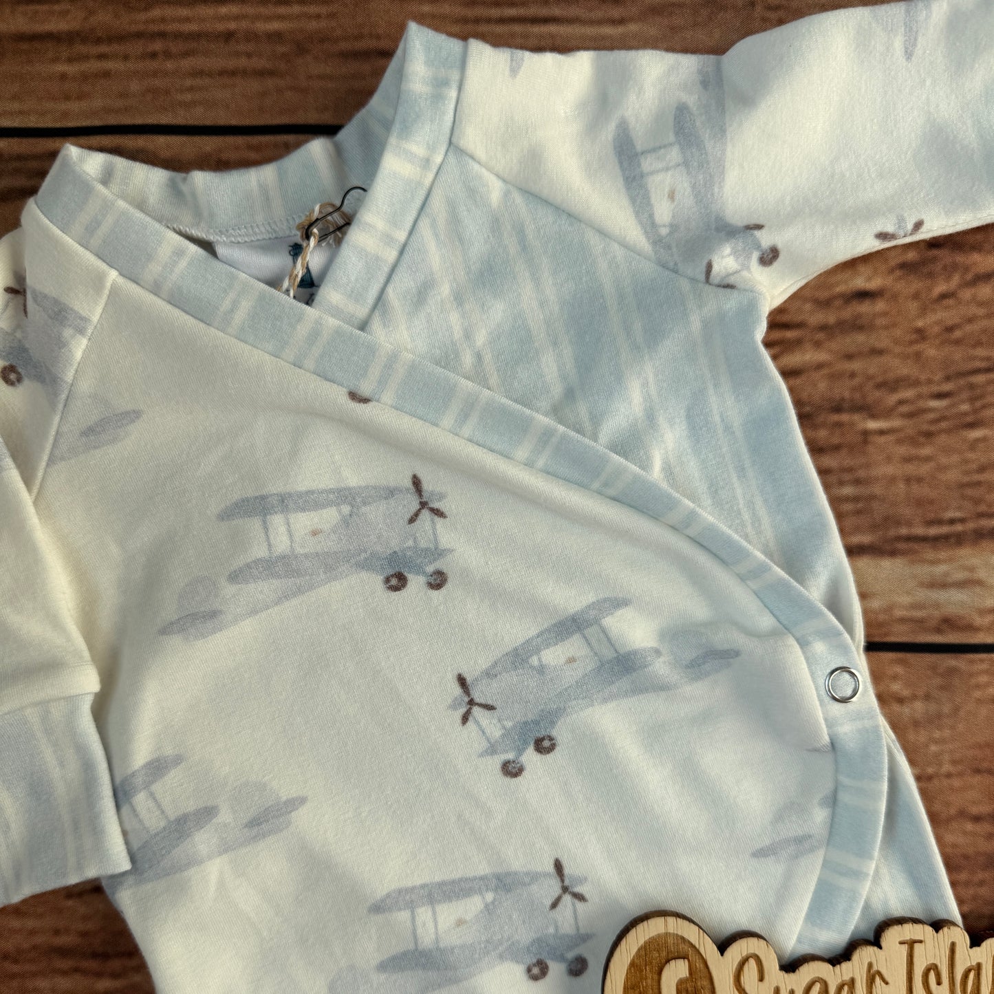 Airplanes & Stripes Baby East Romper