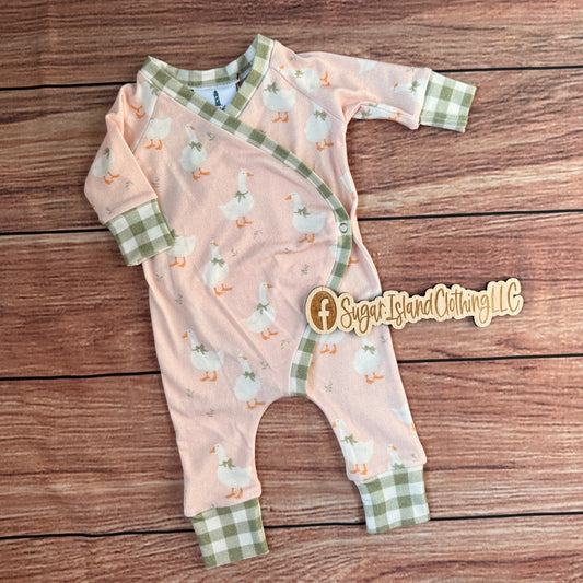 Goose & Gingham Baby East Romper