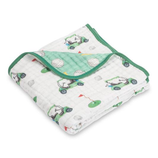 LollyBanks Golf A Round Muslin Quilt Baby & Kids Blanket