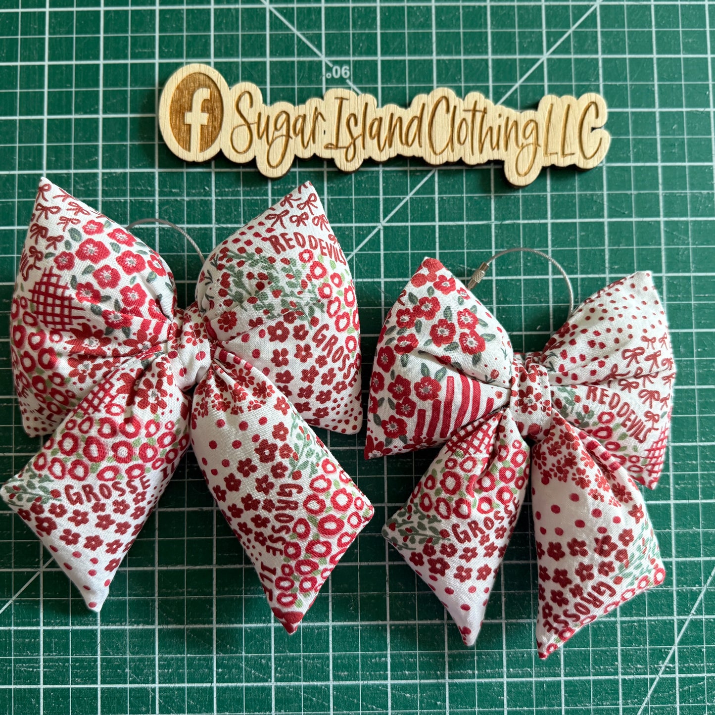 Puffy Bow Keychain (multiple fabric options!)
