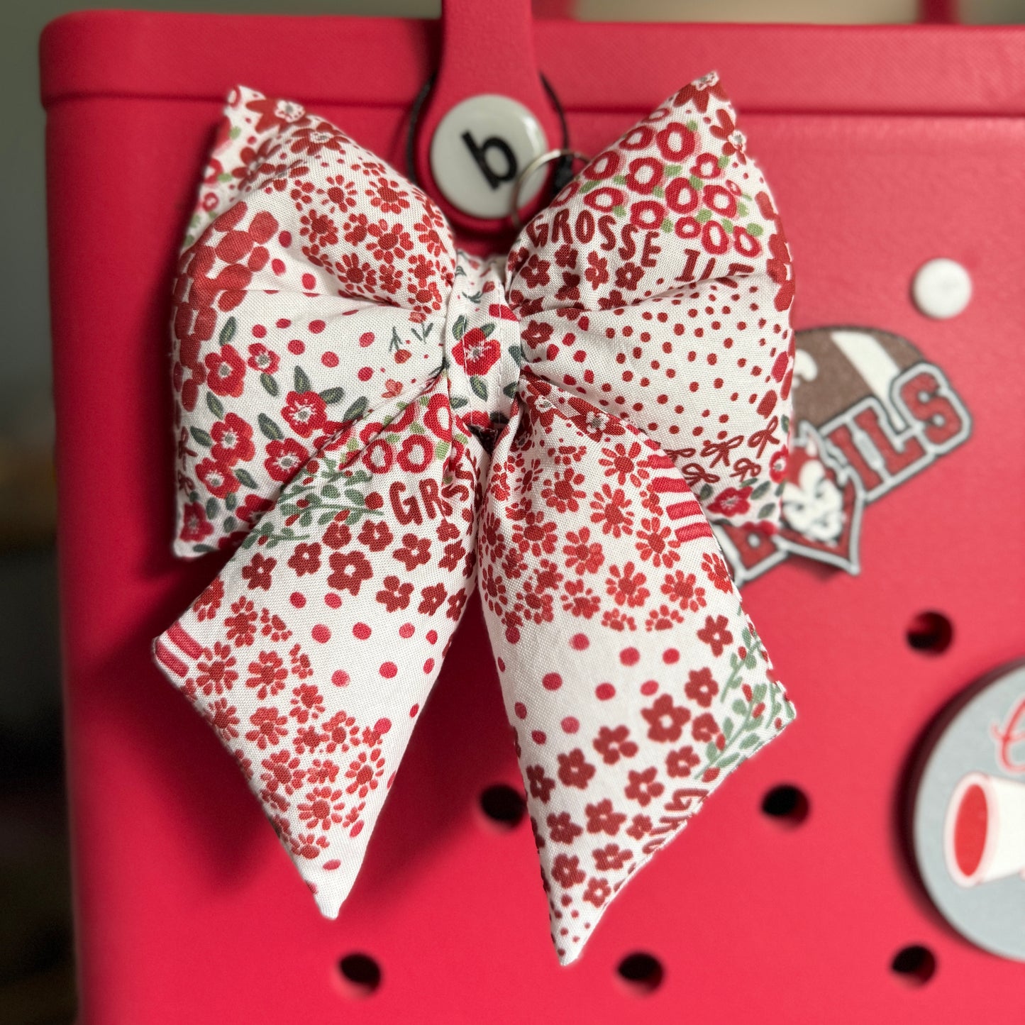 Puffy Bow Keychain (multiple fabric options!)