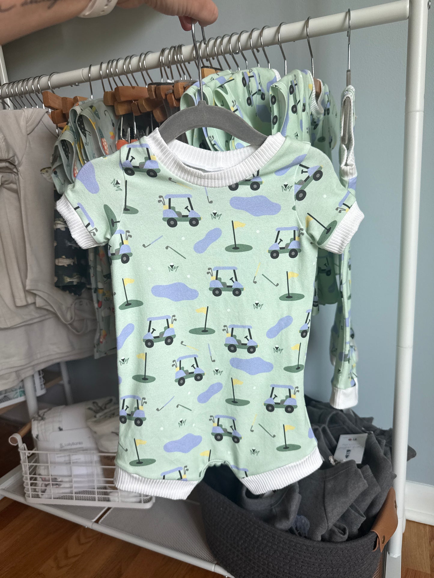 Green Golf Tank Romper