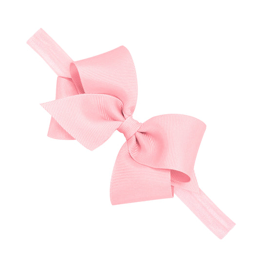 WeeOnes Extra Small Pink Bow Headband