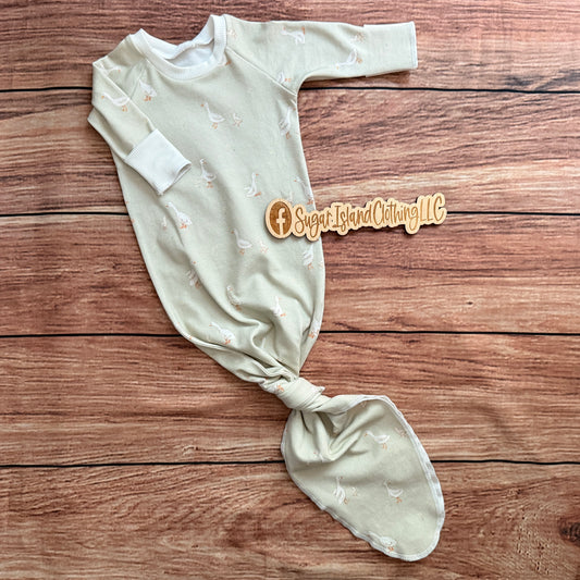 Knot Gown - Sage Green Goose