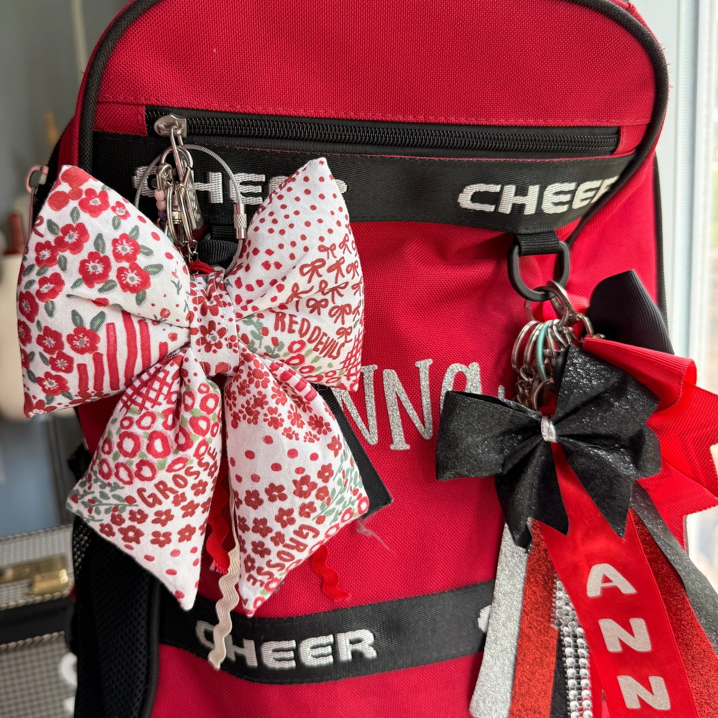 Puffy Bow Keychain (multiple fabric options!)