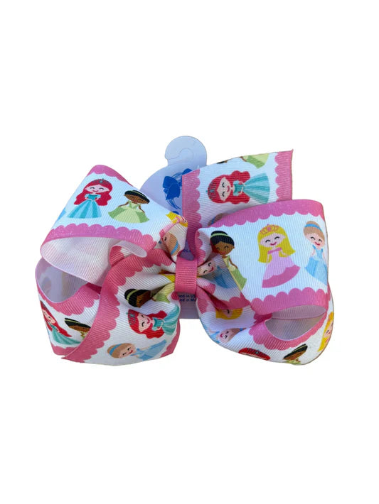 WeeOnes Medium Princess Stripe Bow