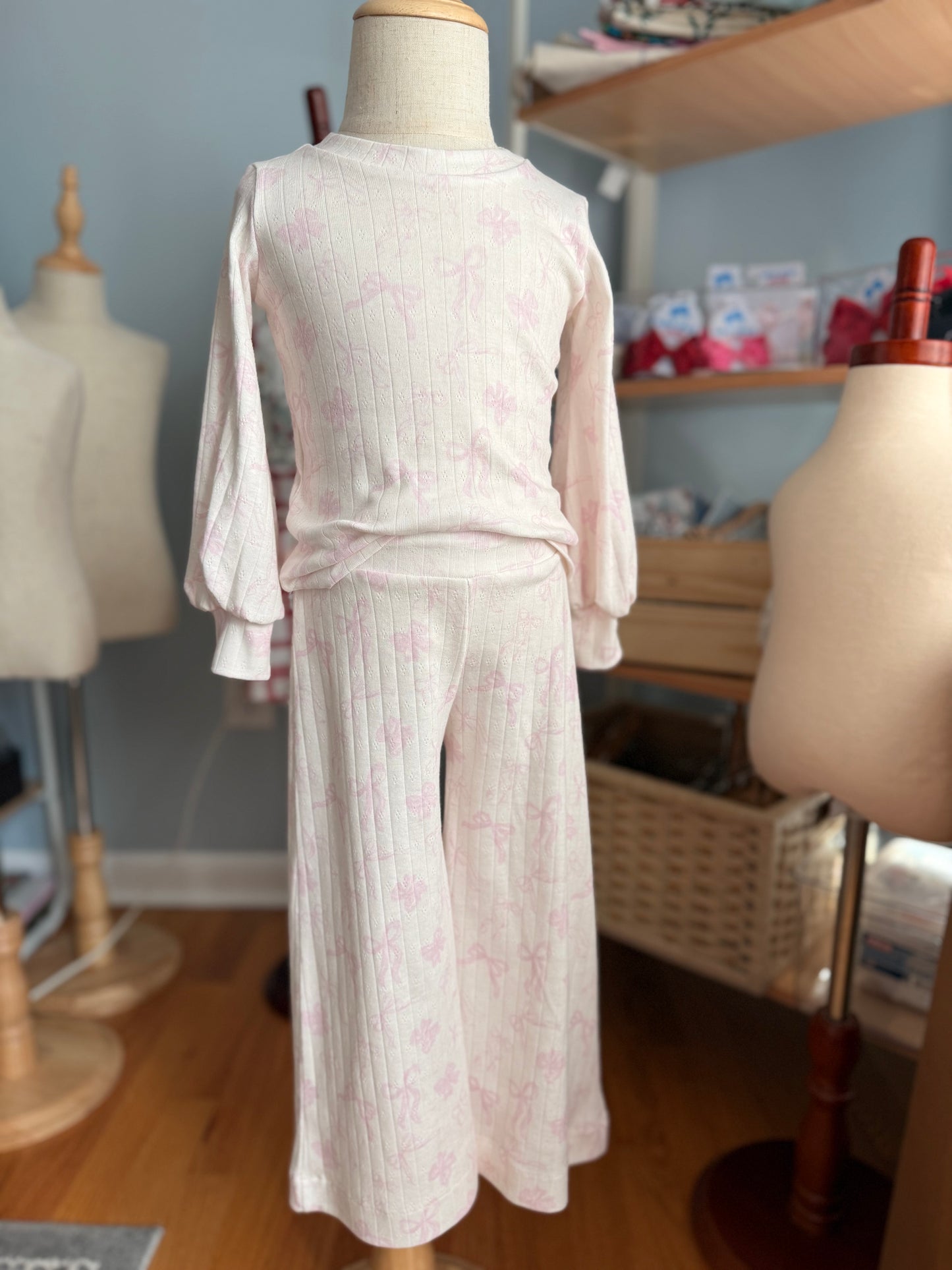 Benicia Bow Top & Wide Leg Pants