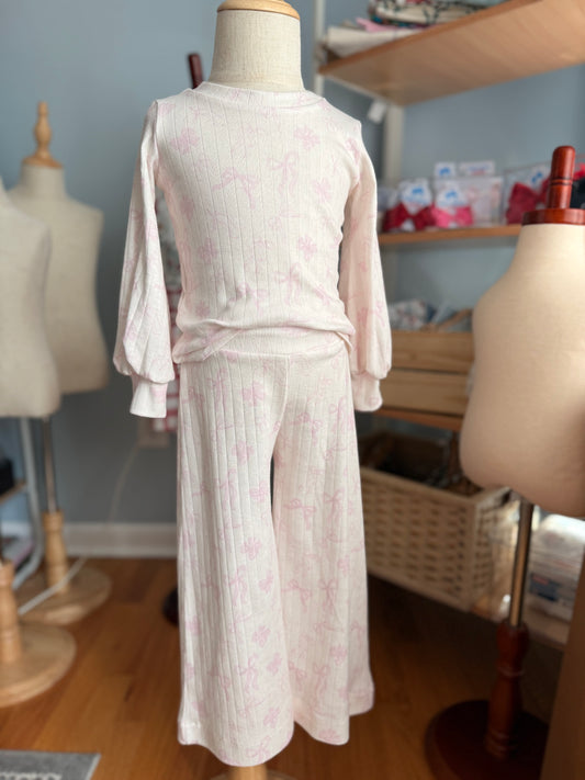 Benicia Bow Top & Wide Leg Pants