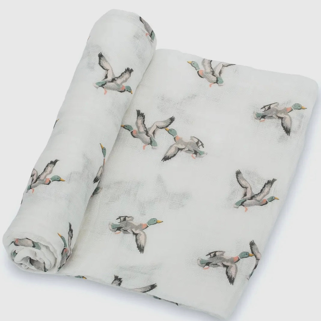 LollyBanks Quackin’ Up Muslin Swaddle