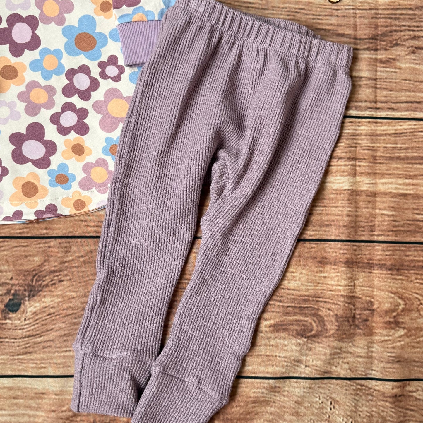 Floral Tunic & Waffle Jogger Set