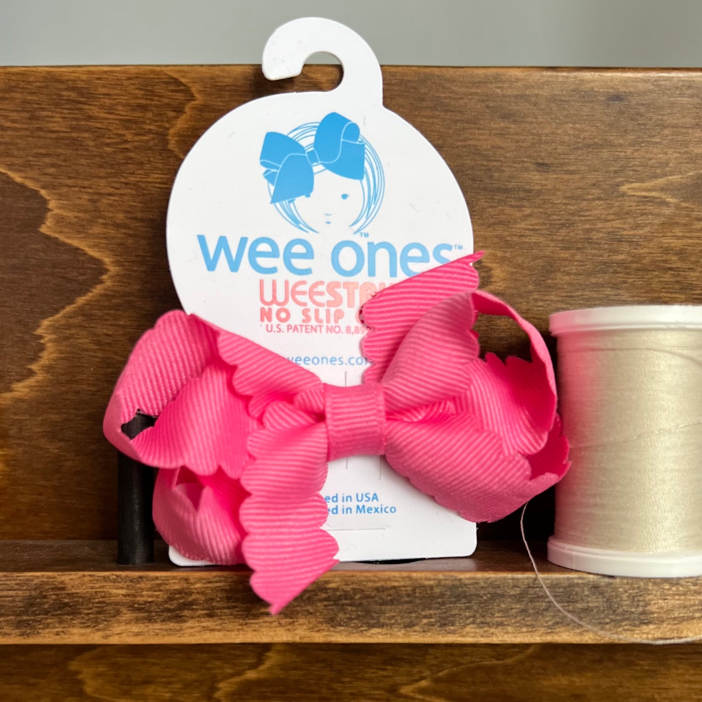 WeeOnes Mini Bow - Hot Pink