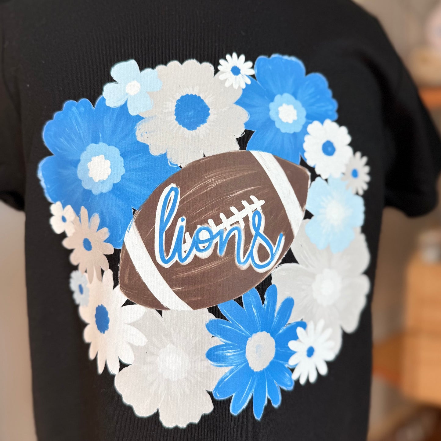 Lions Floral Transfer Tee