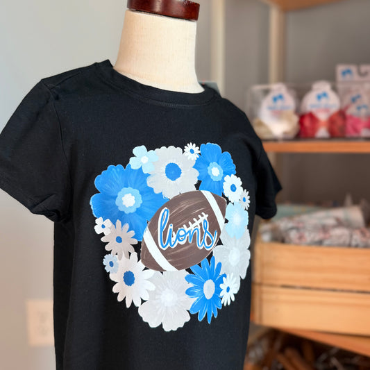Lions Floral Transfer Tee
