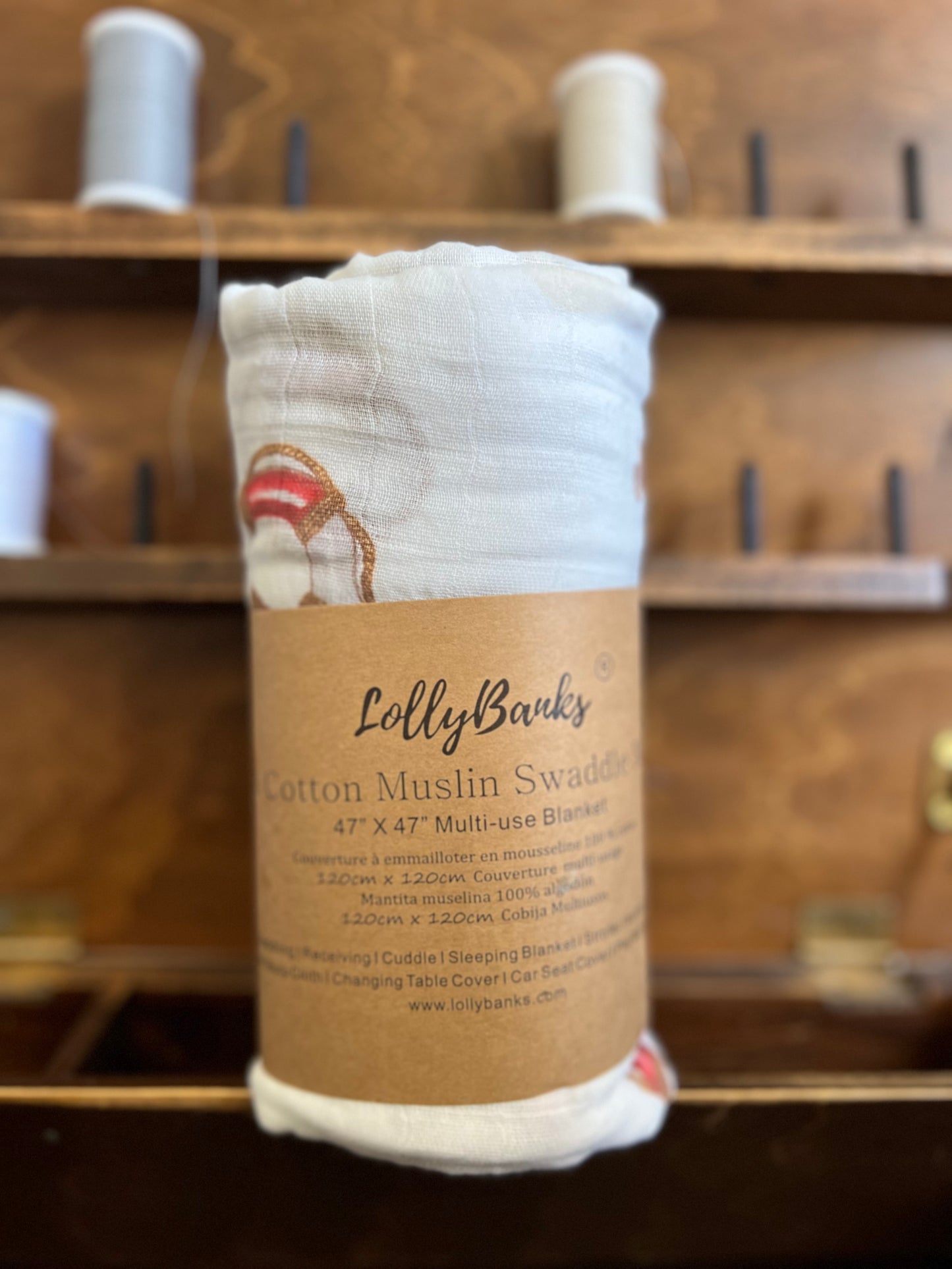 LollyBanks Ships Ahoy Muslin Swaddle