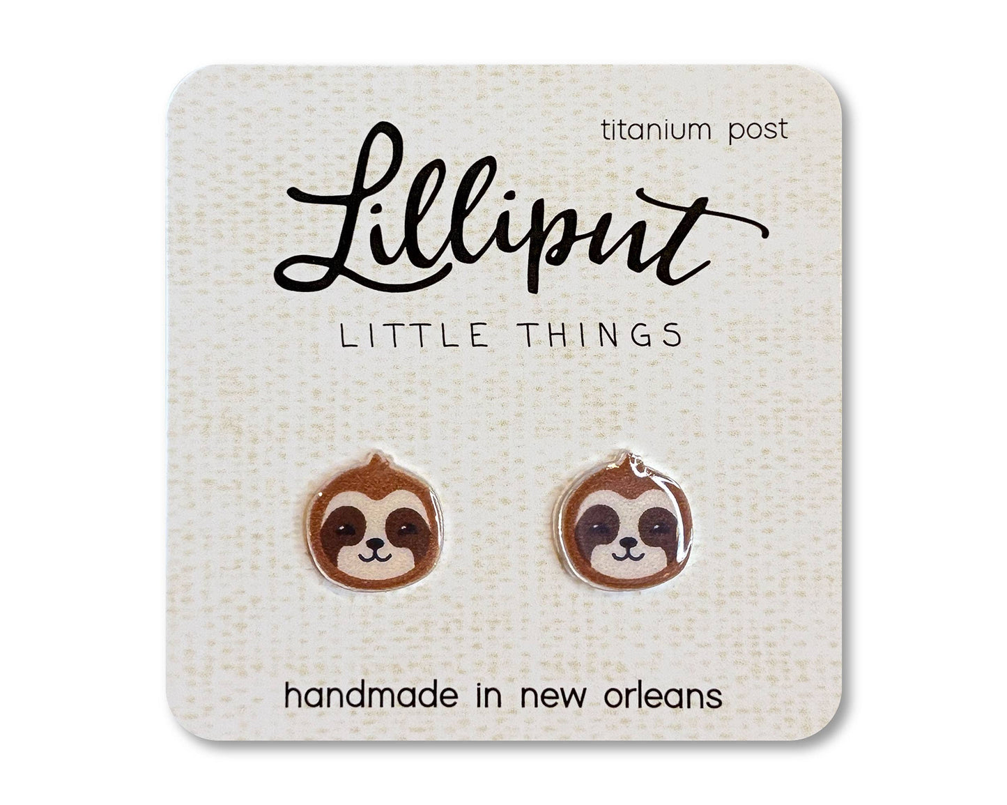 Lilliput Sloth Earrings