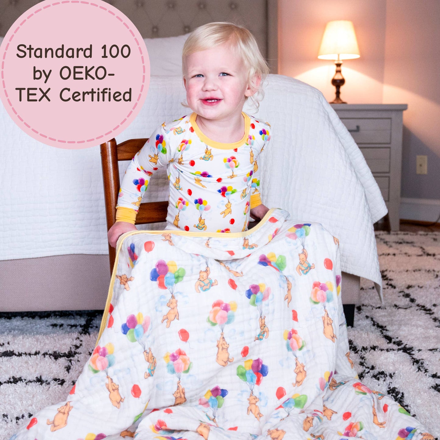 Muslin Quilt Baby & Kids Blanket Up Up Up and Bear