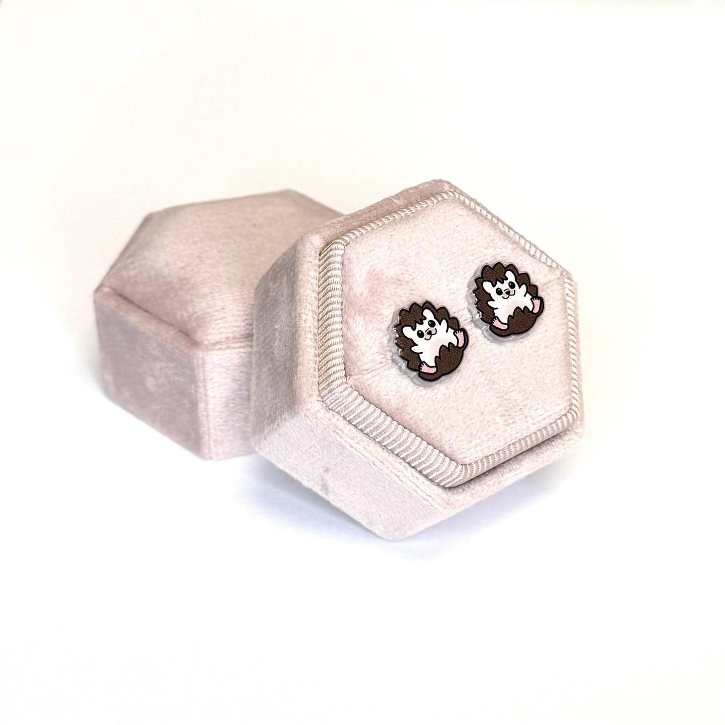 Lilliput Hedgehog Earrings // Cute Animal Earrings