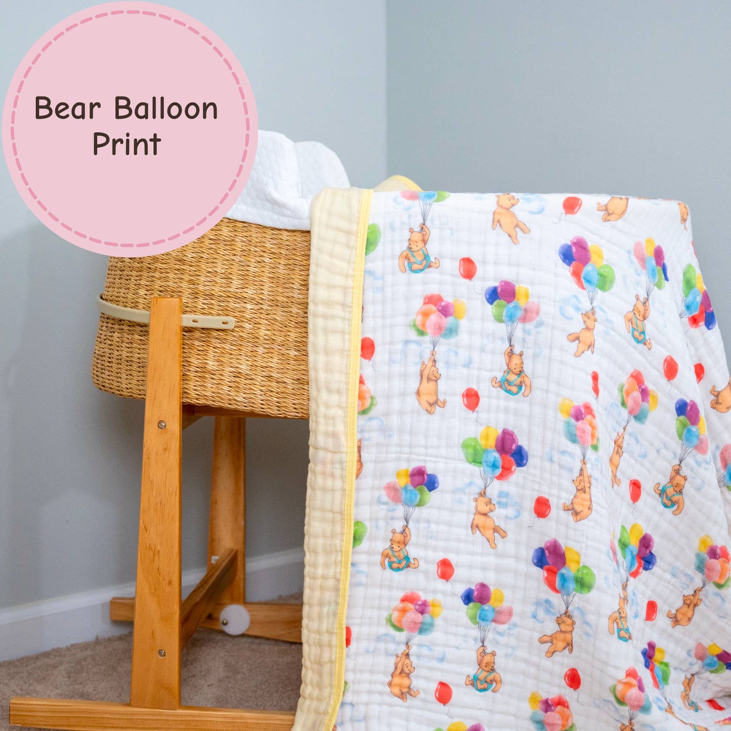 Muslin Quilt Baby & Kids Blanket Up Up Up and Bear