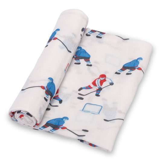 LollyBanks Pass, Shoot, Score Baby Muslin Swaddle Blanket