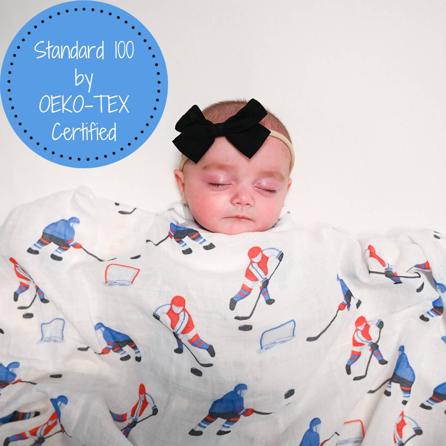 LollyBanks Pass, Shoot, Score Baby Muslin Swaddle Blanket