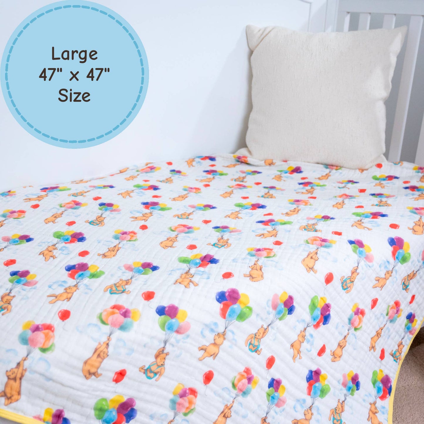 Muslin Quilt Baby & Kids Blanket Up Up Up and Bear